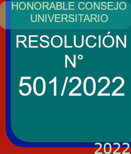 RESOLUCION HONORABLE CONSEJO UNIVERSITARIO No 501/2022