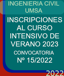INSCRIPCIONES AL CURSO INTENSIVO DE VERANO 2023 - CONVOCATORIA Nº 15/2022