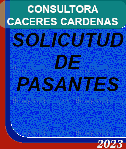 SOLICITUD DE PASANTES - CONSULTORA CACERES CARDENAS