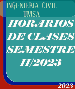 HORARIOS DEL SEMESTRE II-2023